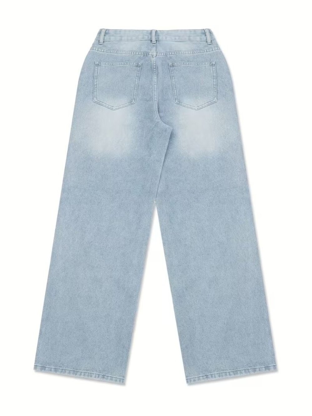 Light Blue Distressed Ripped Denim Jeans - Picture 4 of 9